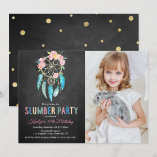 Dreamcatcher Slumber Party jedes Alters Geburtstag Einladung