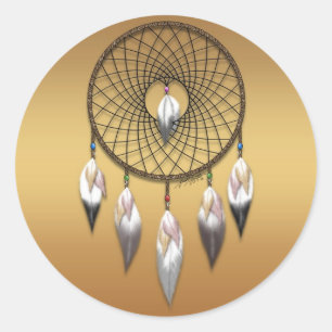 DreamCatcher-Sticker Runder Aufkleber