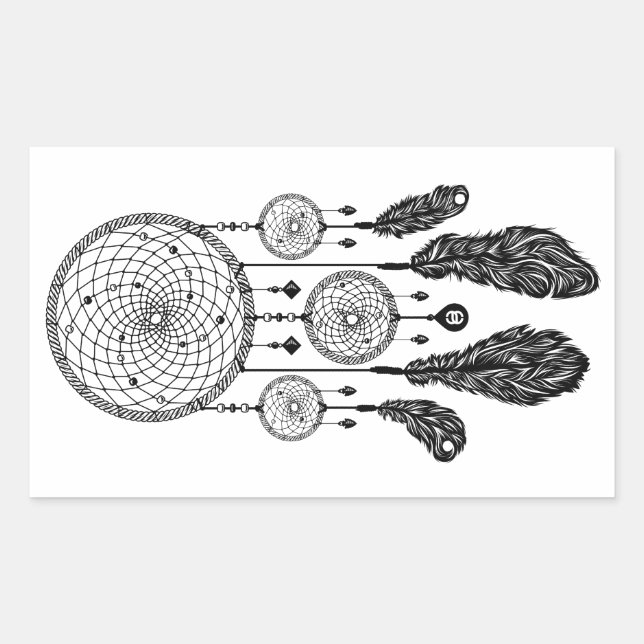 Dreamcatcher - Sticker (weiß) (Vorderseite)