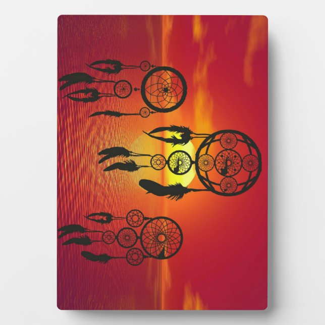 Dreamcatcher Sunset Fotoplatte (Vorderseite)