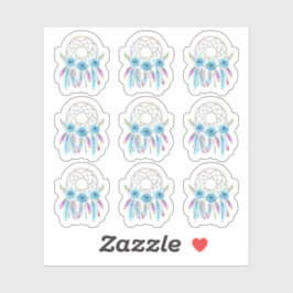 Dreamcatcher Watercolor Feather Boho Planer Sheet Aufkleber