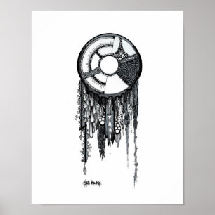 Dreamcatcher - weißer Hintergrund Poster