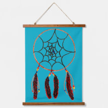 Dreamcatcher Wood Topped Wall Tapestory