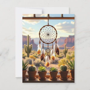 Dreamcatcher, Wüstenkanonen, Kakteen Postkarte