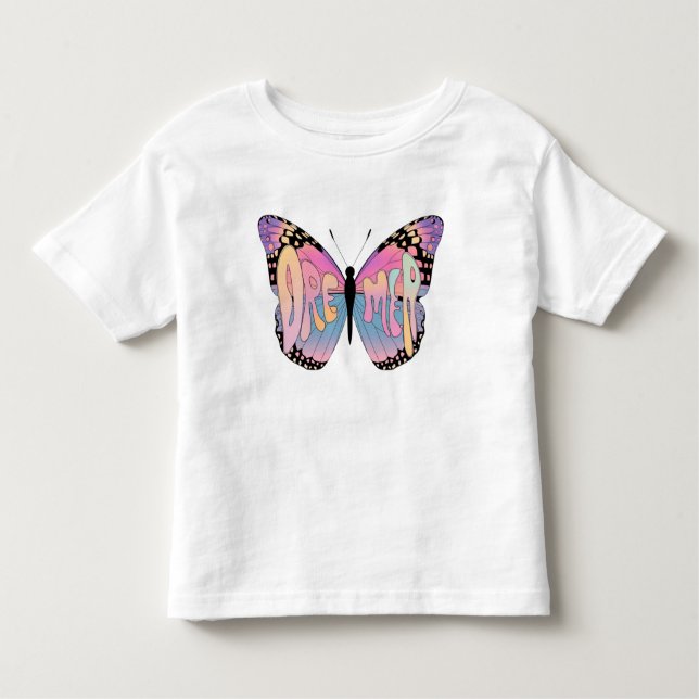 Dreamer Butterfly Vibes Kleinkind T-shirt (Vorderseite)