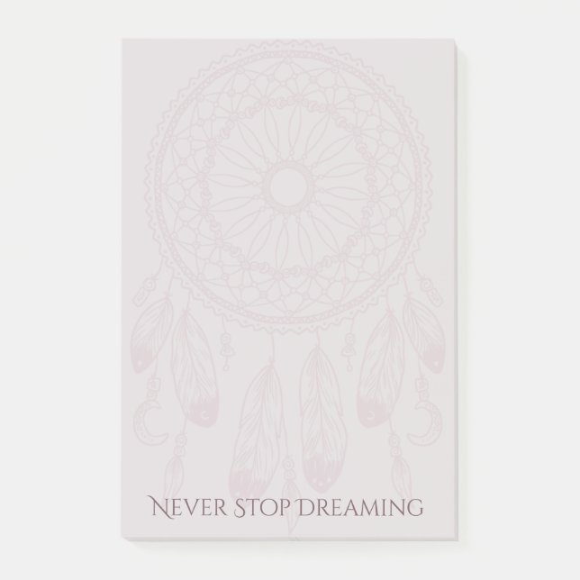 Dreamer Dreamcatcher 4x6 Post-it Klebezettel (Vorderseite)