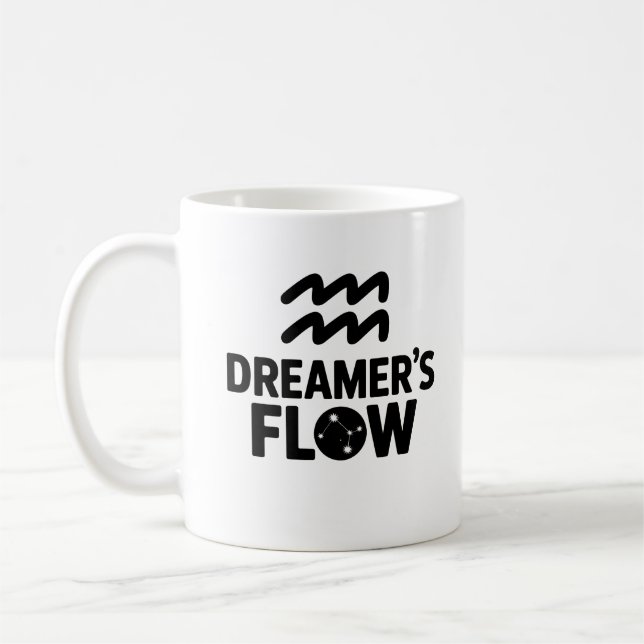 Dreamer Flow Tasse - Aquarius Zodiac Cup (Links)