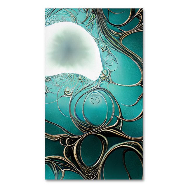 Dreamer Game Illusion von Landschaftsmatrix Light  Magnetische Visitenkarte (Vorderseite Vertikal)