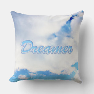 Dreamer Puffy weiße Wolken und Blue Sky Kissen