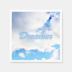 Dreamer Puffy weiße Wolken und Blue Sky Serviette