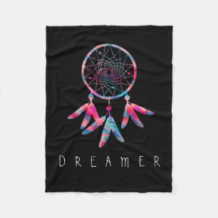 Dreamer Watercolor Dream Catcher Fleecedecke