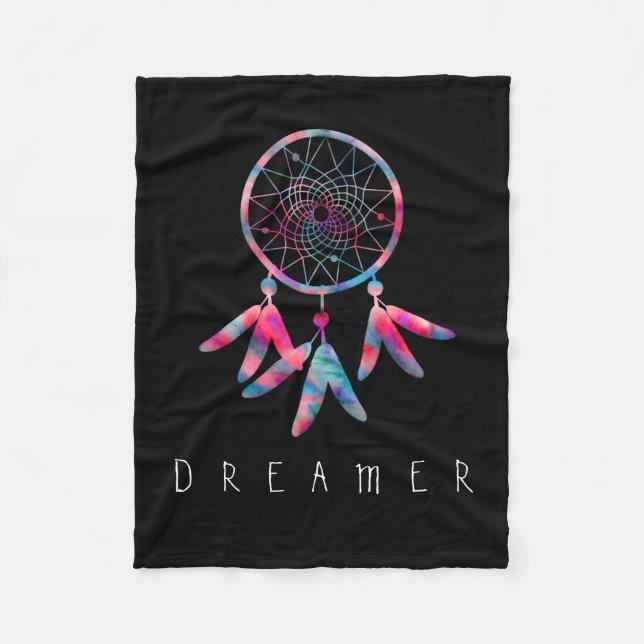 Dreamer Watercolor Dream Catcher Fleecedecke (Vorderseite)