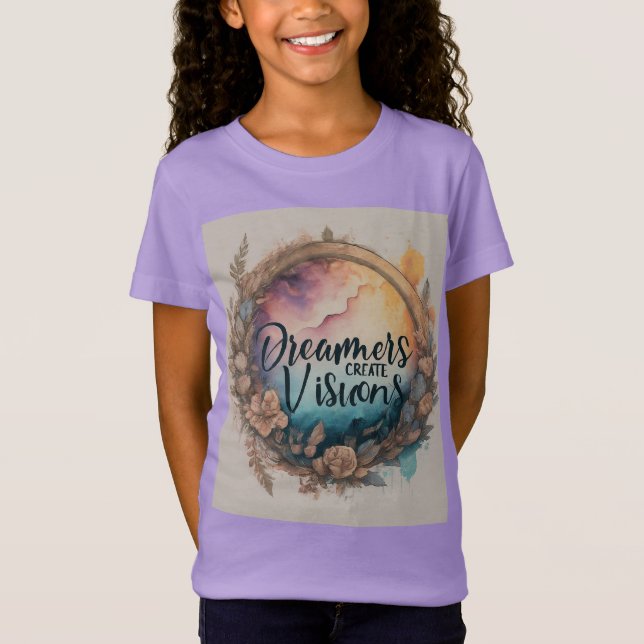 "Dreamers Create Visions" entworfen für Kid's T-Shirt (Vorderseite)