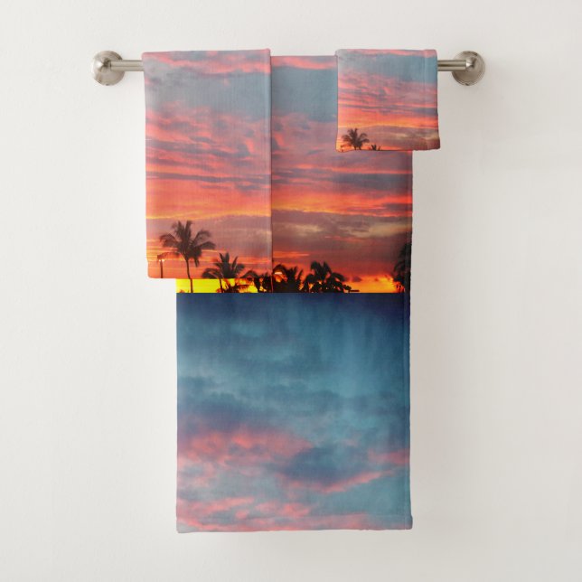 Dreames tropisches Sonnenuntergang Handtuch Set (Insitu)