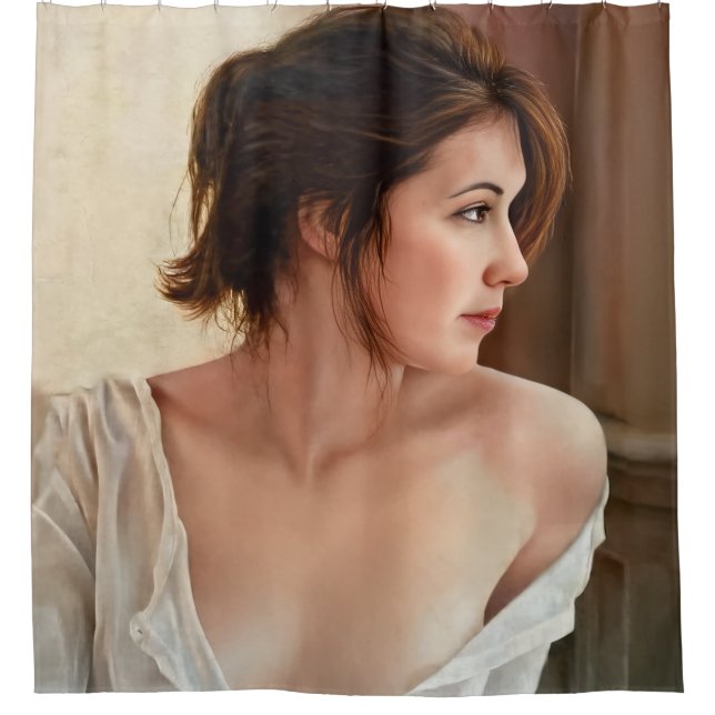 Dreaming by the Window Duschvorhang (Vorderseite)