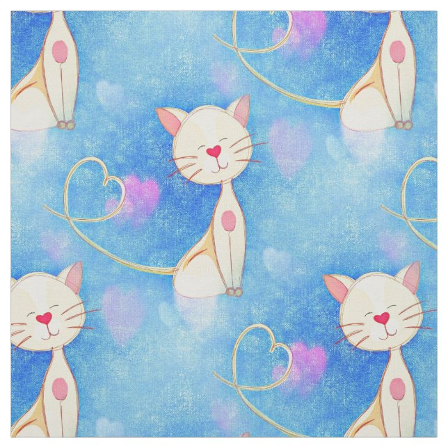 Dreaming Cat Fabric Stoff (Muster)