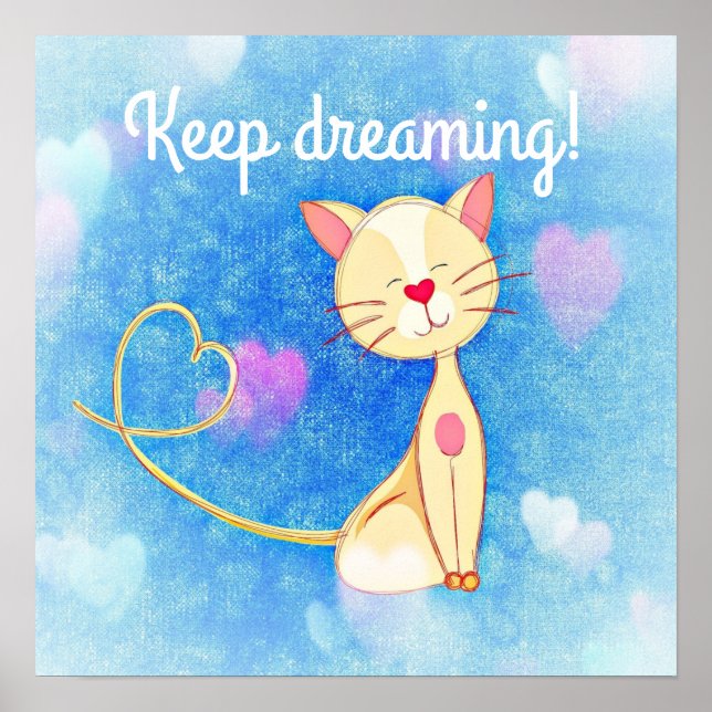 Dreaming Cat Poster (Vorne)