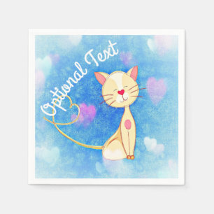 Dreaming Cat Serviette