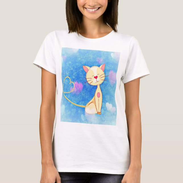 Dreaming Cat T-Shirt (Vorderseite)