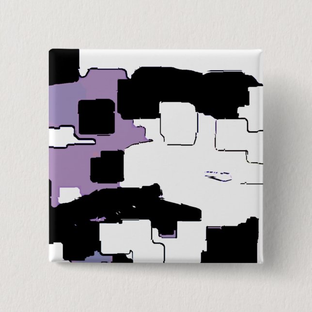 "Dreaming in Lila" Geometrie Button (Vorderseite)