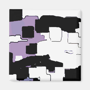 "Dreaming in Lila" Geometrie Magnet