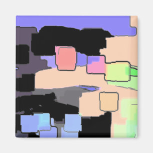 "Dreaming of Sky" Geometrische Kunst Magnet