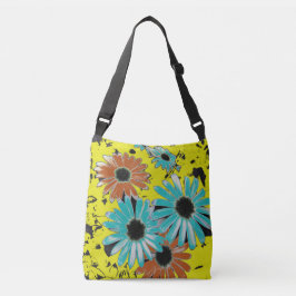 Dreaming von Daisies Cross Body Tote Tag Tragetaschen Mit Langen Trägern