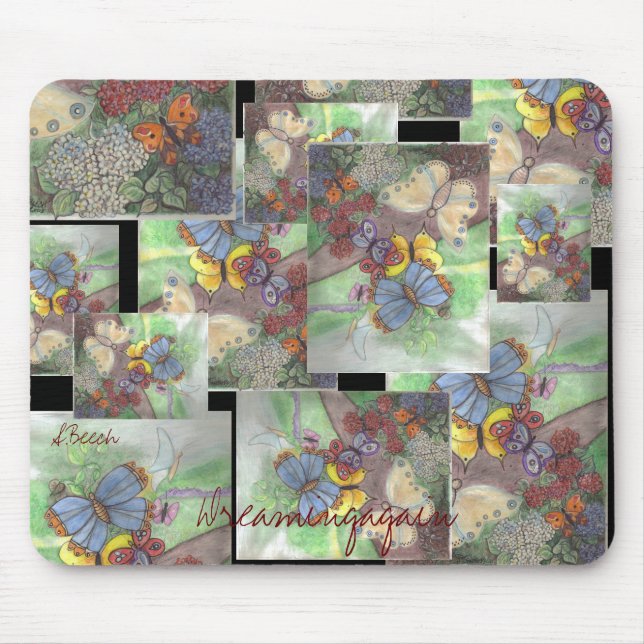 Dreamingagain Schmetterlinge Mousepad (Vorne)