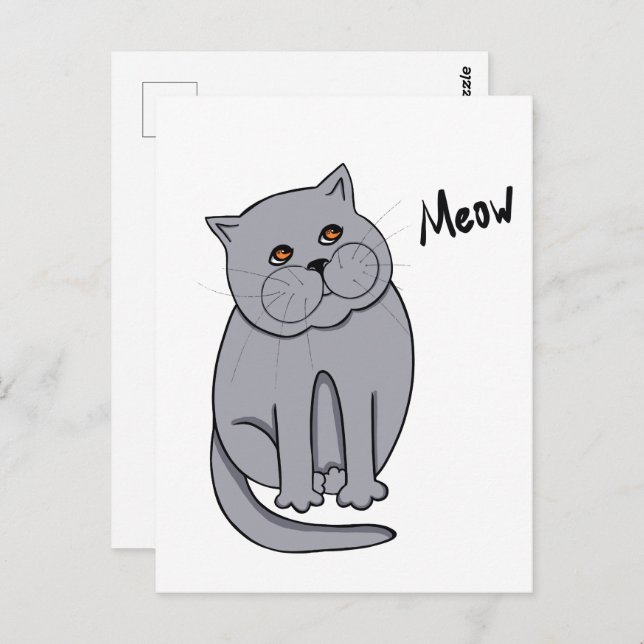 Dreamkatze mit orangefarbenen Augen Postkarte (Vorne/Hinten)