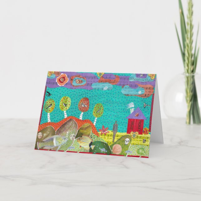 Dreamland Grußkarte Feiertagskarte (Vorderseite)