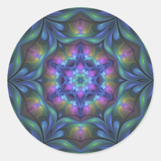 Dreamland Mandala Runder Aufkleber