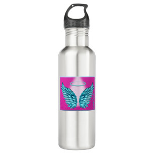 "Dreamlike Angelic Wings and Halo" Edelstahlflasche