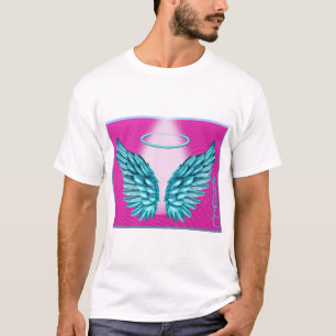 "Dreamlike Angelic Wings and Halo" T-Shirt