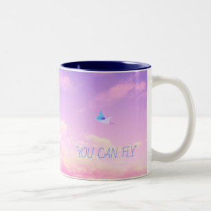 Dreamlike Flying Sting Ray Zwei-Tone-Tasse Zweifarbige Tasse