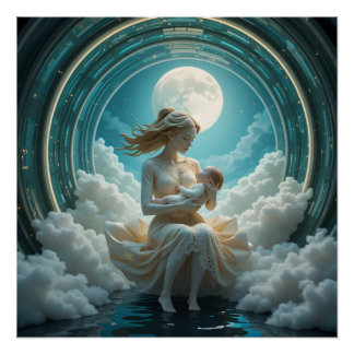 Dreamlike Maternal Cosmos Poster