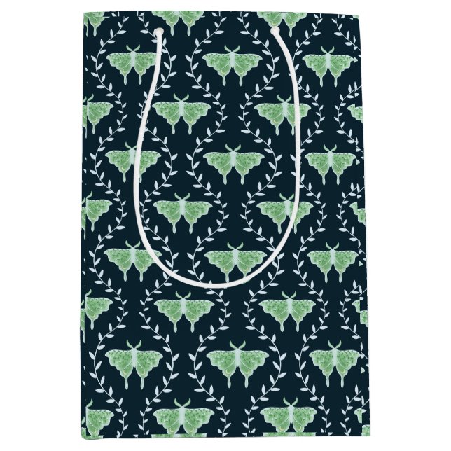 Dreammotten & Reben - Whimsical Medium Gift Bag Mittlere Geschenktüte (Vorderseite)