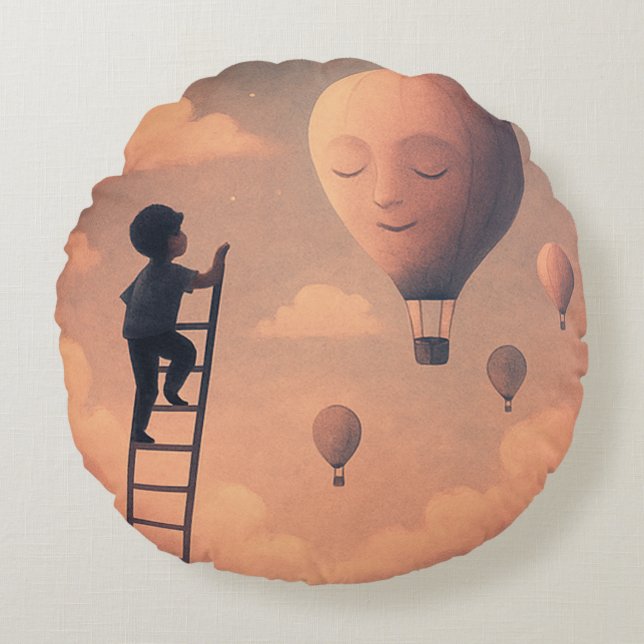 Dreams are rundes kissen (Vorderseite)