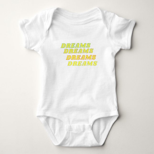 Dreams Baby White Bodysuit Strampler (Vorderseite)