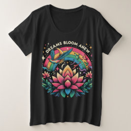 Dreams Bloom Anew Große Größe T-Shirt