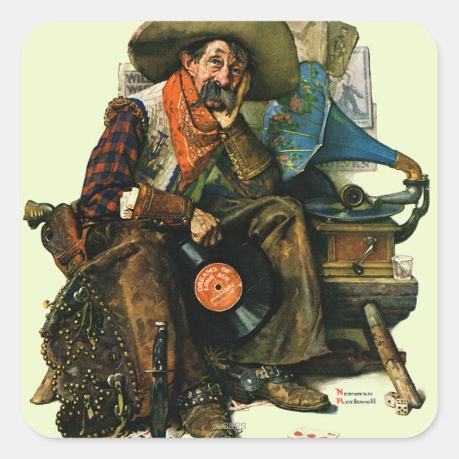 Dreams of Long Ago Quadratischer Aufkleber (Vorderseite)