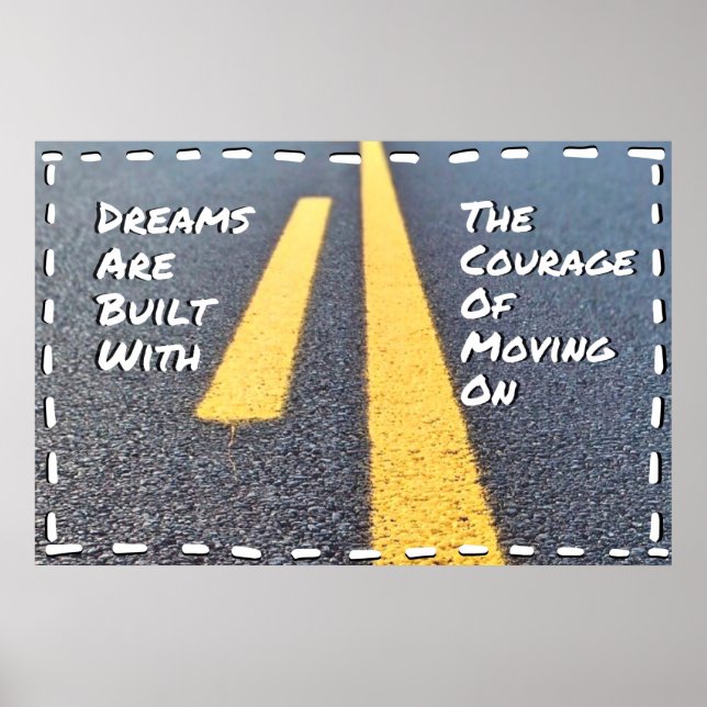 "Dreams" Positives Wall Art Poster (Vorne)
