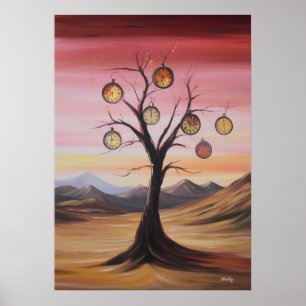Dreamscape beim Hängen von Pocket Watches auf eine Poster