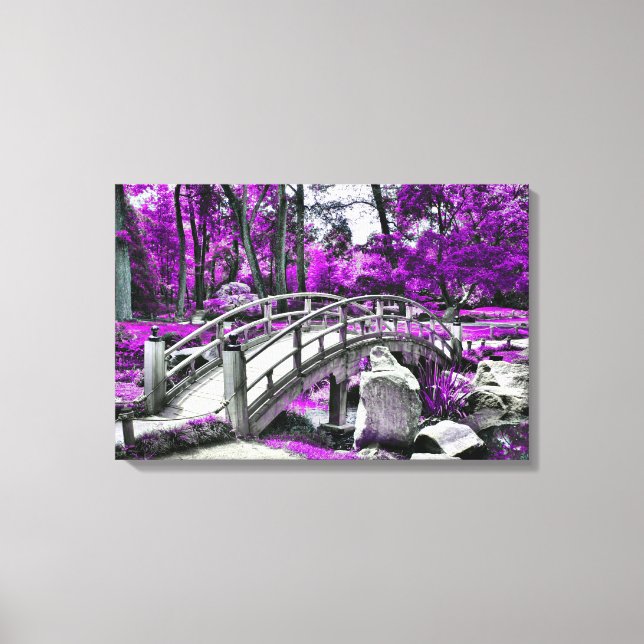 Dreamscape Lila Forest Leinwanddruck (Vorderseite)