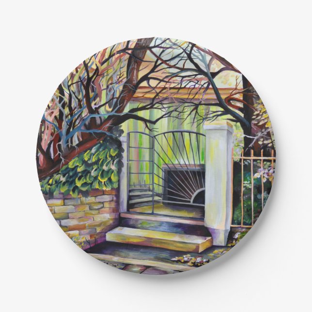 Dreamscape Luxemburg Bohemische französische Herku Pappteller (Vorderseite)