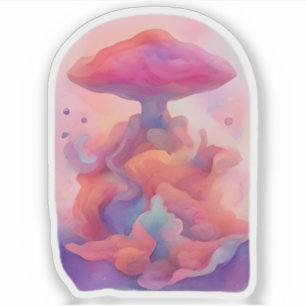 Dreamscape Mushroom Aufkleber