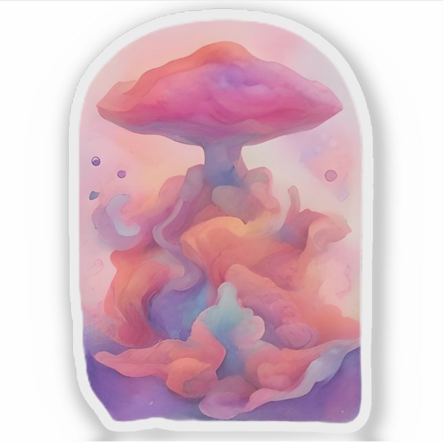 Dreamscape Mushroom Aufkleber (Vorderseite)