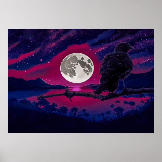 Dreamscape Oasis (KI+Mensch) Poster (Vorne)