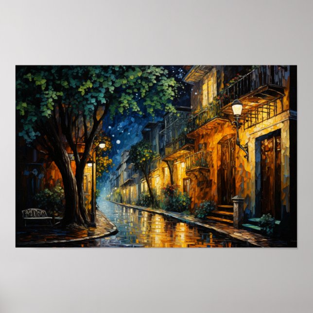 🎨 Dreamscape Ölgemälde Serie Glückliche Zuhause � Poster (Vorne)
