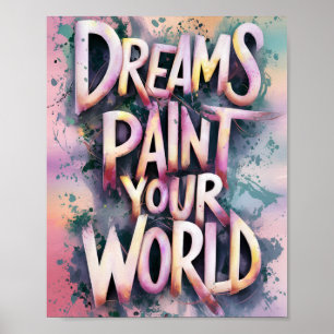 Dreamscape Typografie Poster