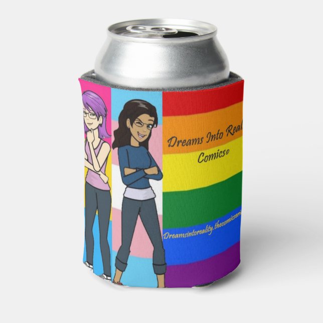 DreamsIntoRealityComics Just the 2 Us Cover Art Dosenkühler (Kanne Rückseite)